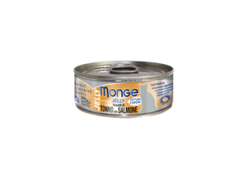 Monge Superpremium Jelly Pezzetti di tonno bonito con pregiato salmone in gelatina 80 gr