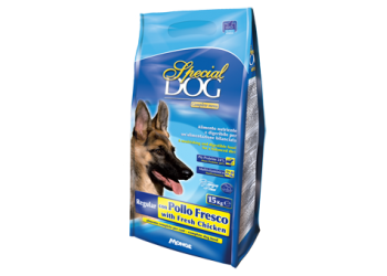 Monge SPECIAL DOG Regular premium crocchette con pollo fresco da 15 kg Multipack da 3 Conf. il Prezzo + Sped. Scende a € 27,30 Cad.