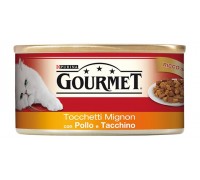 Purina Gourmet 195gr tocchetti mignon con pollo e tacchino