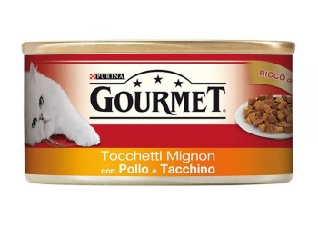 Purina Gourmet 195gr tocchetti mignon con pollo e tacchino