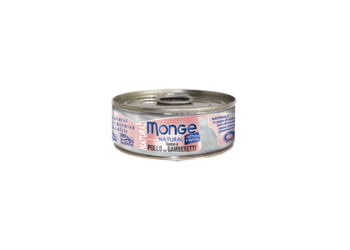 Monge Superpremium Cotti al vapore natural Tonno e pollo con gamberetti 80 gr