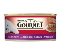 Purina Gourmet 195gr trancetti in gelee con coniglio fegato e verdure