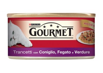Purina Gourmet 195gr trancetti in gelee con coniglio fegato e verdure