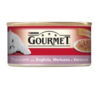 Purina Gourmet 195gr trancetti in gelee con sogliola merluzzo e verdure