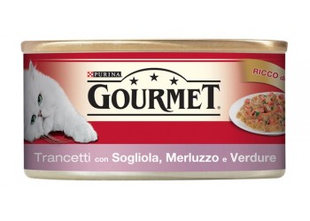 Purina Gourmet 195gr trancetti in gelee con sogliola merluzzo e verdure