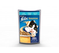 Purina Felix Sensations con trota in gelatina con spinaci 