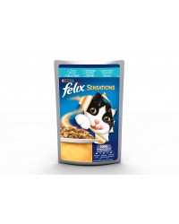 Purina Felix Sensations con trota in gelatina con spinaci 