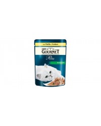 Purina Gourmet Perle Filettini In Salsa Con Verdure Gr.85 con vitello e verdure